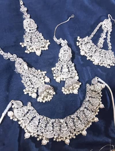 silver bridal jewelry