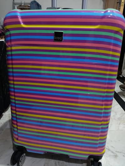 imported multi color travel medium trolley