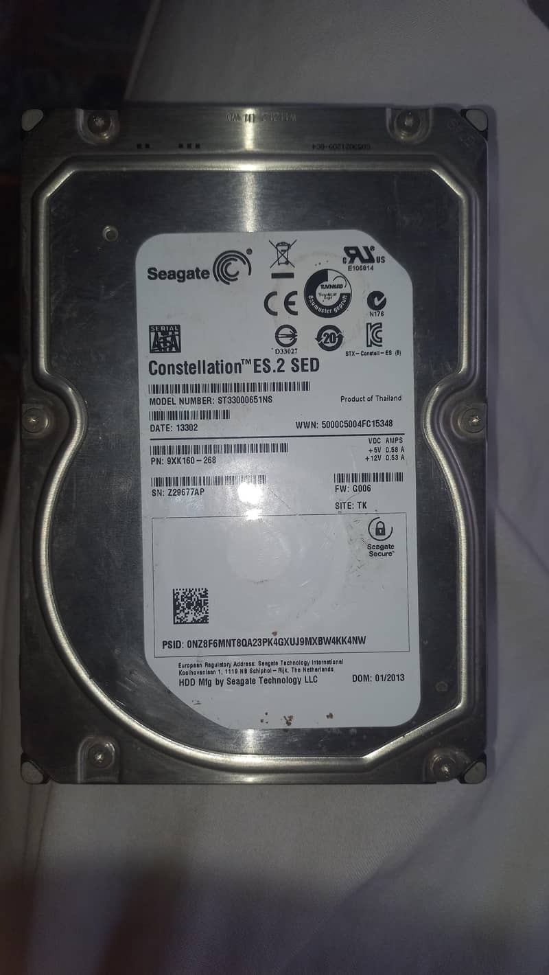 Seagate Hard Disk 3TB 0