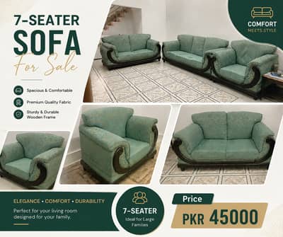 7 Seater Sofa  for Sale in D-17 Islamabad
