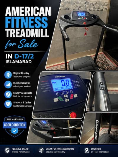 American Fitness Treadmill for Sale (D-17)