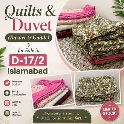 Sets of Razaee & Gadde (Quilt & Duvet) for Sale (D-17)