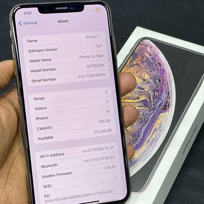 iPhone XS MaX   PTA approved 512 GB contact my Whatsapp  O324_2139-264