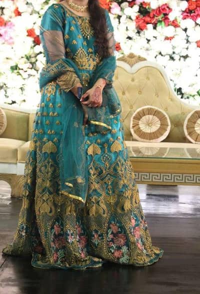 just one time used long fancy mexi silk and organza stuff attached in