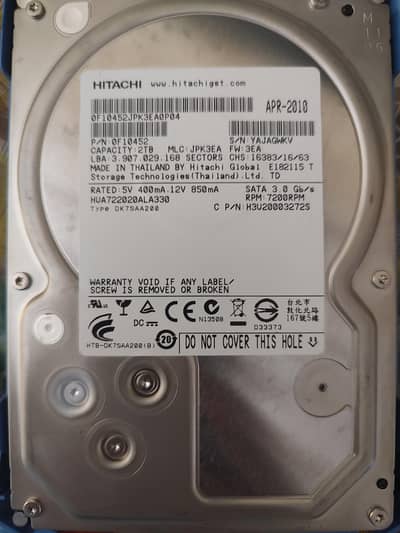 Hard disk Drive 2 TB