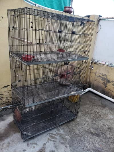 6 portions foldable cage