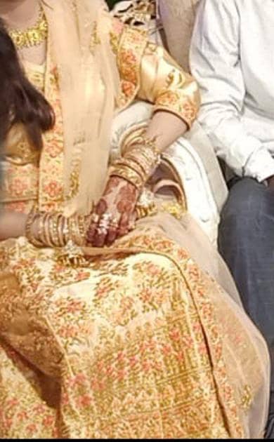 beautiful full embroided Indian shrara