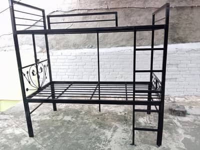 Double Bunker Bed Iron lohy ka mazboot full big size