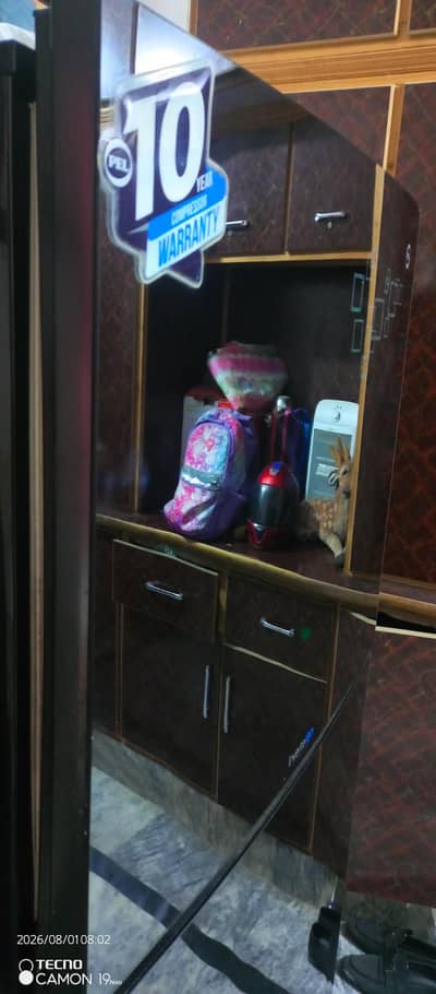 PEL refrigerator new condition full size ,full glass door ,DC inverter