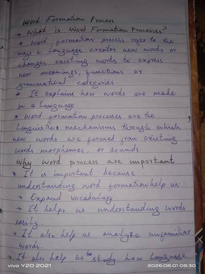 Word formation process in morphology subject linguistics.