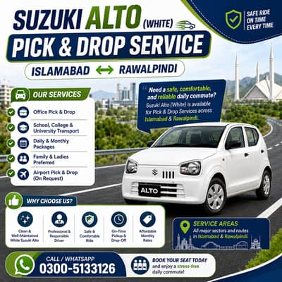 Pick and Drop using Suzuki Alto
