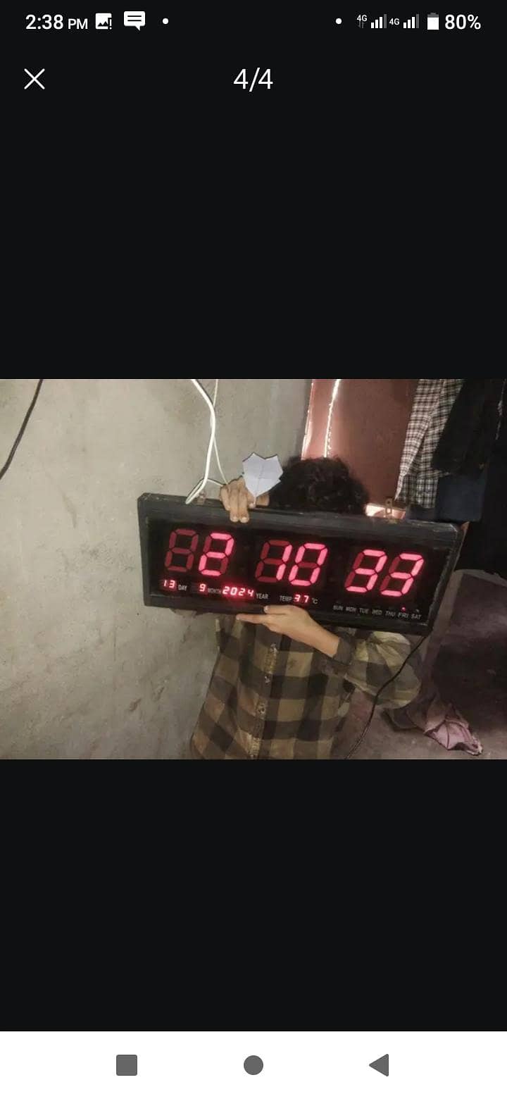 Digital Wall Clock 3