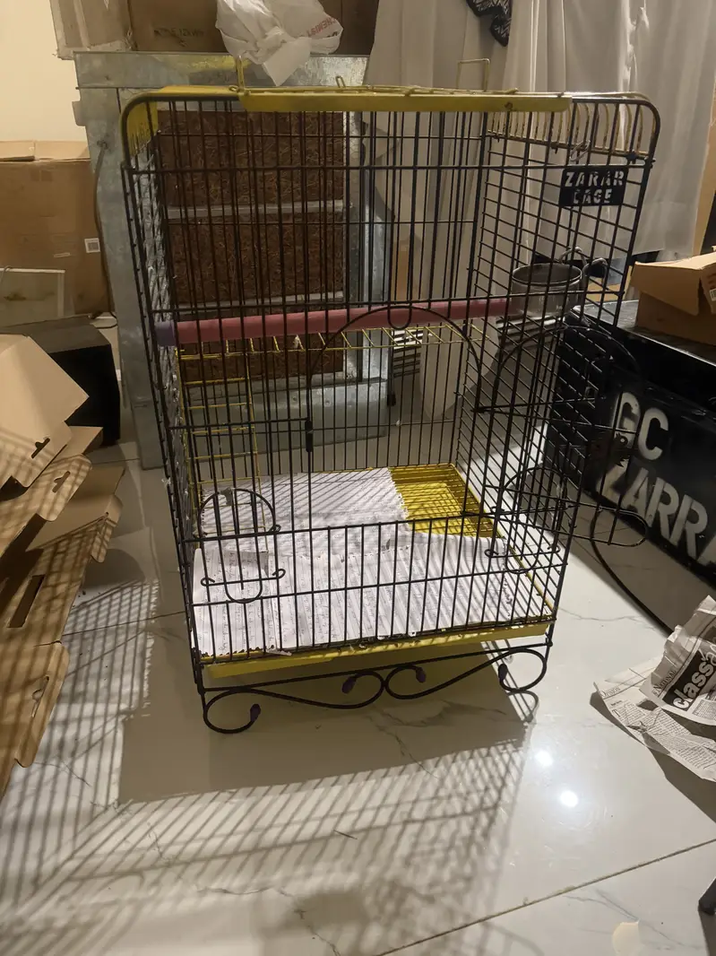 Parrot cage  and stand — photo 3