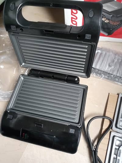 Nova 3-in-1 Imported Electric Grill, Sandwich and Waffle Maker