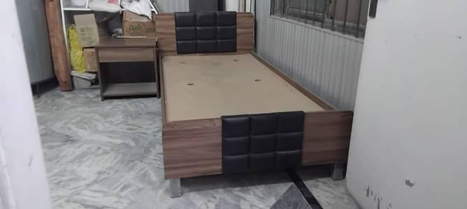 Bed with Side Table