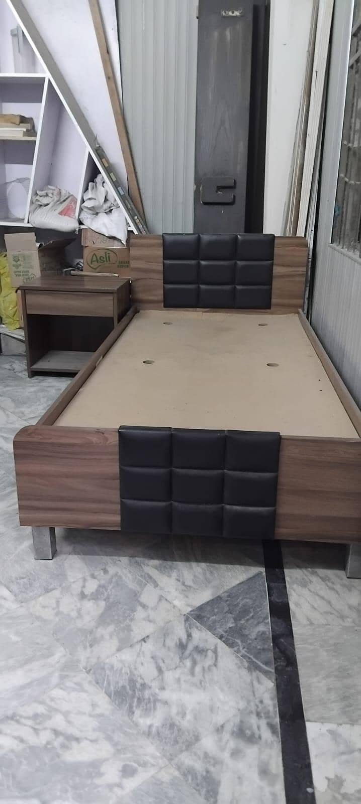 Bed with Side Table 1