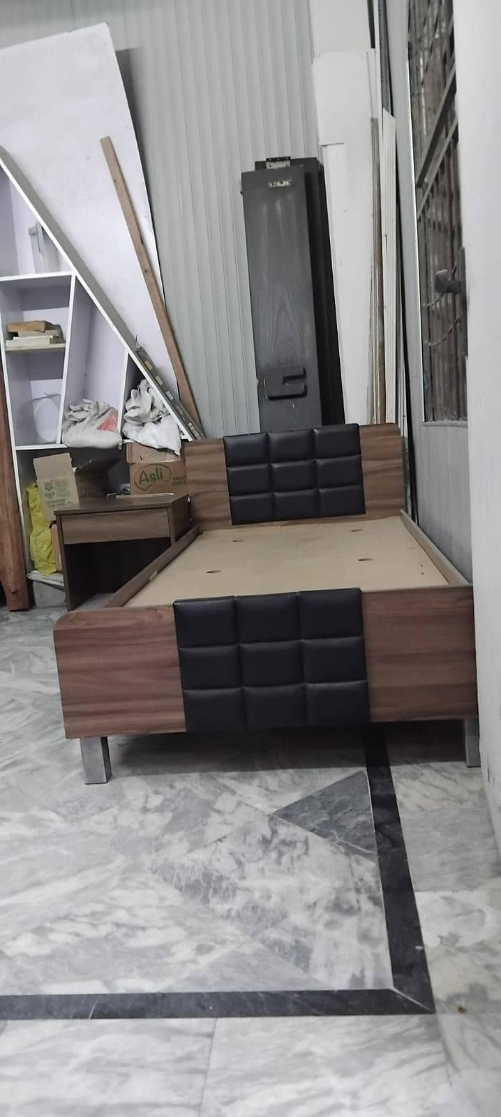 Bed with Side Table 2