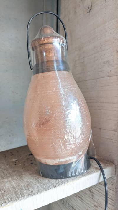 Rustic Terracotta Clay Lantern Table Lamp