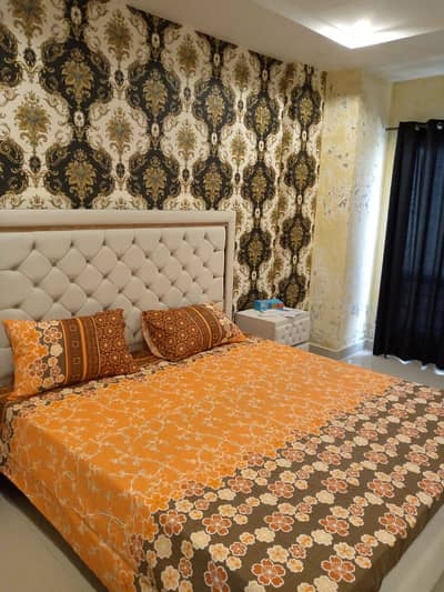 Par Day and short Time One and Two BeD Room appaertment Available for rent Bahria Town Phase 4 and 6 Empire Heights 2 family apartment any time available