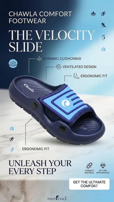 (Catchy): Chawla Comfort Footwear – The Velocity Slide | Ulti