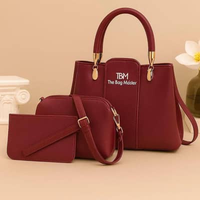  Premium 3-Piece Luxury Handbag Set for Women 