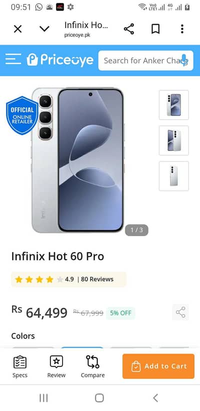 Infinix Hot  60 Pro