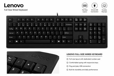 LENOVO KEYBOARD | BEST FOR GAMING AND OFFICE WORK|