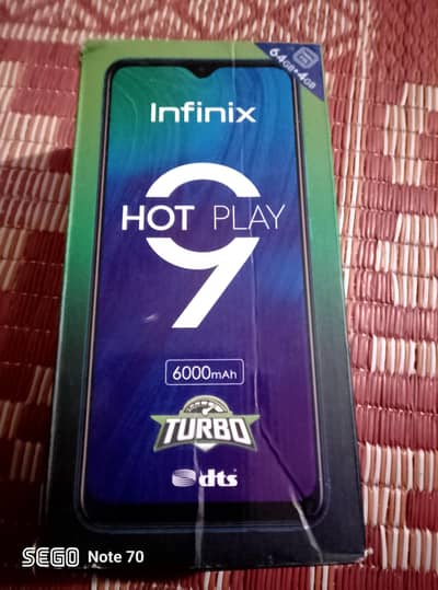 Infinix hot 9 play only box for sale in good condition