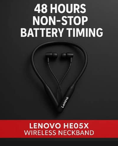 Lenovo HE05X Wireless Bluetooth Neckband