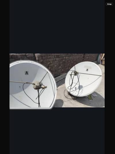 2 dishes with receiver