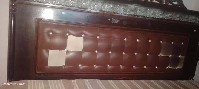 wooden double bed set