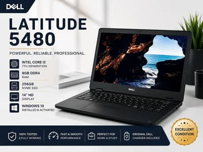 Dell Latitude 5480 Core i5 7th Gen | 8GB RAM | 256GB SSD