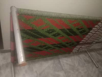 Strong Iron 2 Charpai with Desi Baan | Excellent Condition
