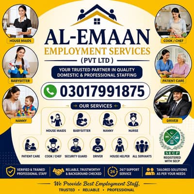 Available. House . Maid . Nanny . Kitchen Helper. Nurse. Chef . Driver