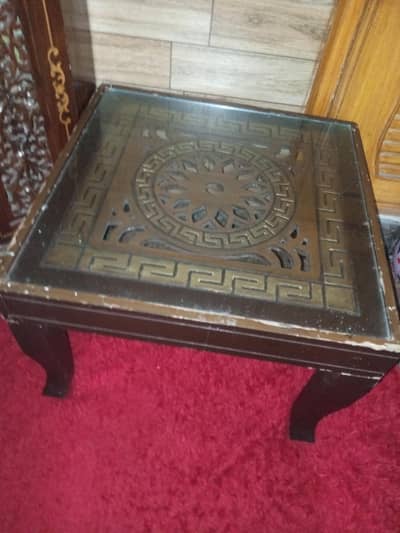 3 center table and 7 seater sofa