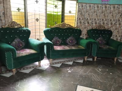 3 center table and 7 seater sofa