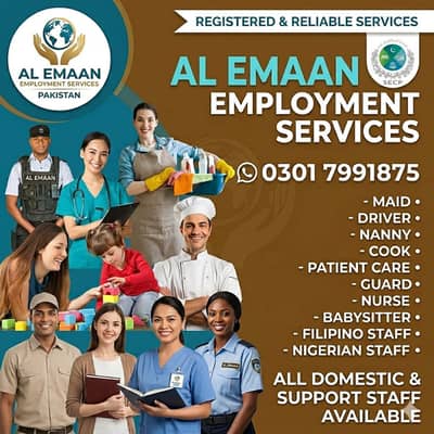 Maids/Babysitter/Cook/Driver/Patient Care/Nanny/Helper /Available