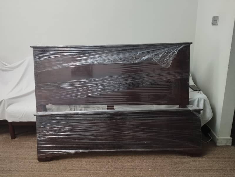 Double Bed Solid Wood 2