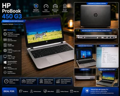 HP ProBook 450 G3 | Windows 10 Pro | Core i5 6th Gen