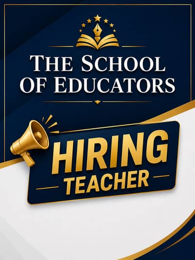 REQUIRED TEACHER FOR CLASS 9TH AND 10TH