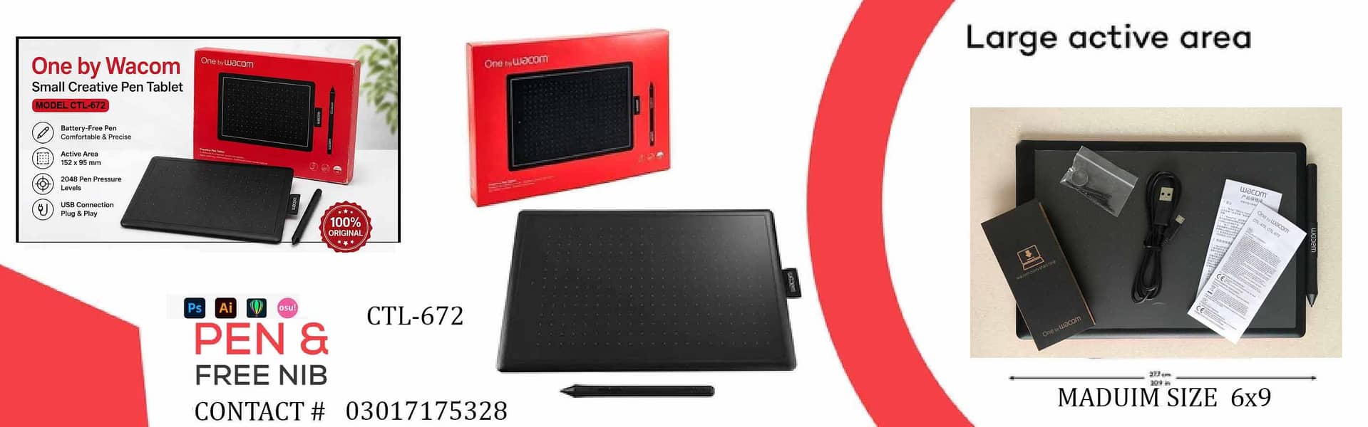 Wacom Tablet MODEL 672 0