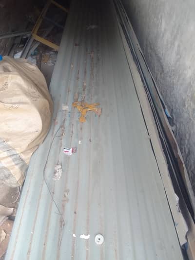 Sheets used previously for car parking