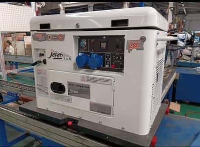 Japan Tech 8KW Silent Canopy Portable Generator | Self & Kick Start