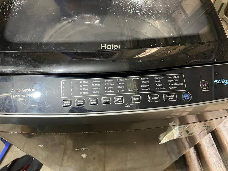 haier machine automatic 0