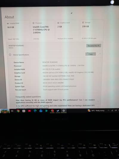 Samsung Notebook 9 Pro, i7 6 gen, 16 gb RAM, 238 SSD 2 gb graphic card