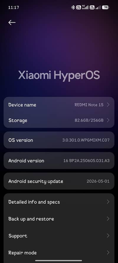 Xiaomi Redmi Note 15