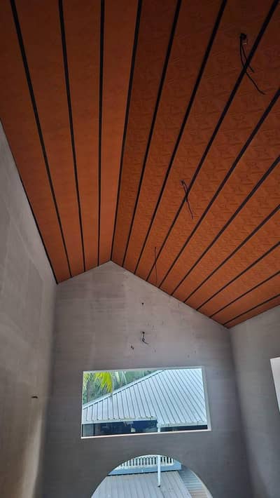 PVC False Ceiling | Decorative Ceiling Panels | Wooden Finish Ceiling