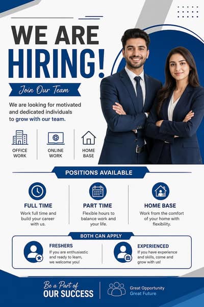 Apply now for online and offline work