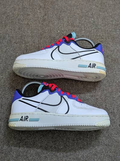 Nike Air Force 1 React DIMSIX Astronomy Blue Sneakers Shoe