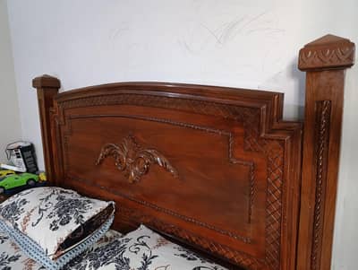 wooden Double Bed, 5 seater Sofa, 2 single beds and 2sofa cum beds